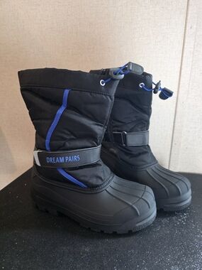 DREAM PAIRS Boys & Girls Mid Calf Water-Resistant Winter Snow Boots